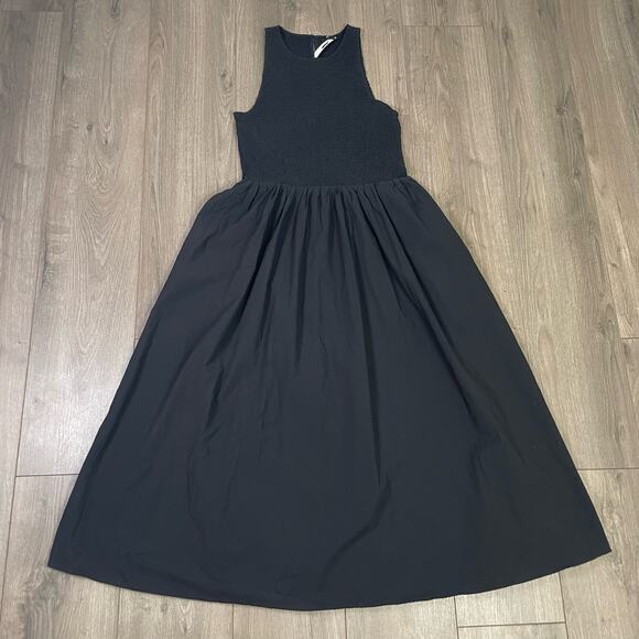 Madewell The Melody Smocked Cotton Trendy Tank Midi Dress US Women's XXS New - Picture 2 of 7